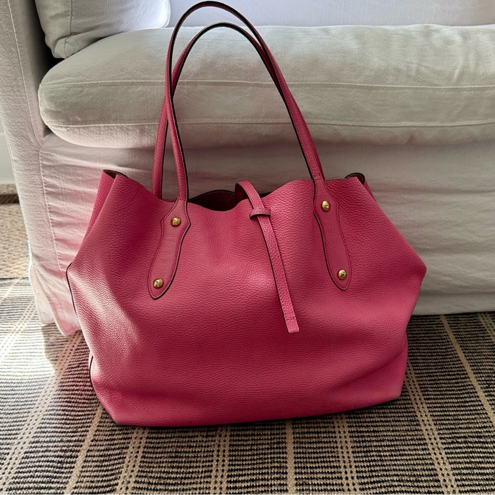 Annabel Ingall Large Isabella Tote in Lipstick Pink
